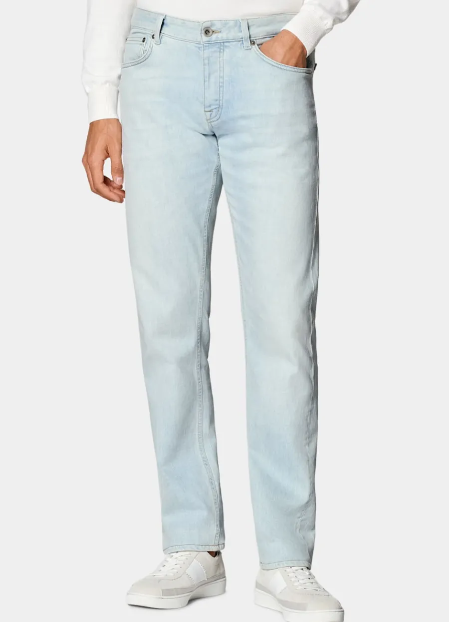 Discount Jeans hellblau Slim Leg tapered Jeans | Hosen