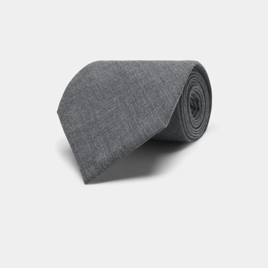 Fashion Krawatte mittelgrau Krawatten & Fliegen