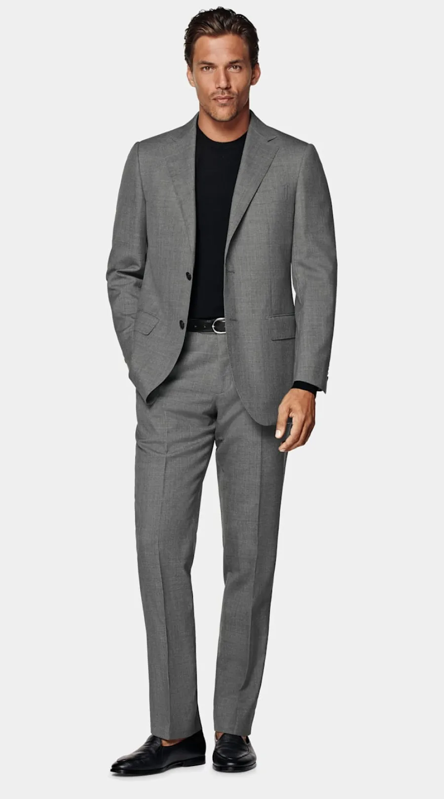Hot Lazio Perennial Anzug mittelgrau Tailored Fit Formelle Hochzeit | Hochzeitsanzüge