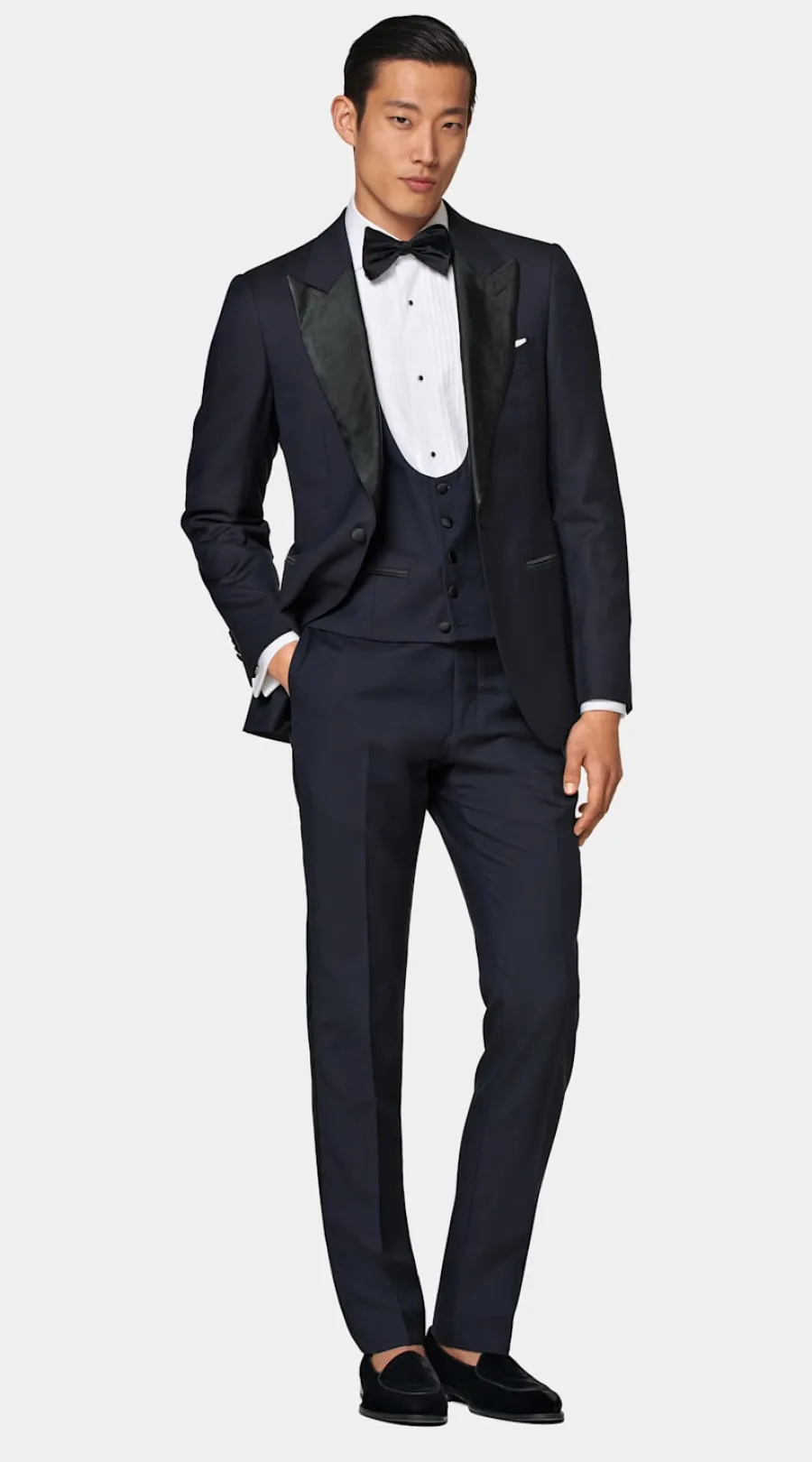 Flash Sale Lazio Smoking dreiteilig navy Tailored Fit Black Tie | Smokings