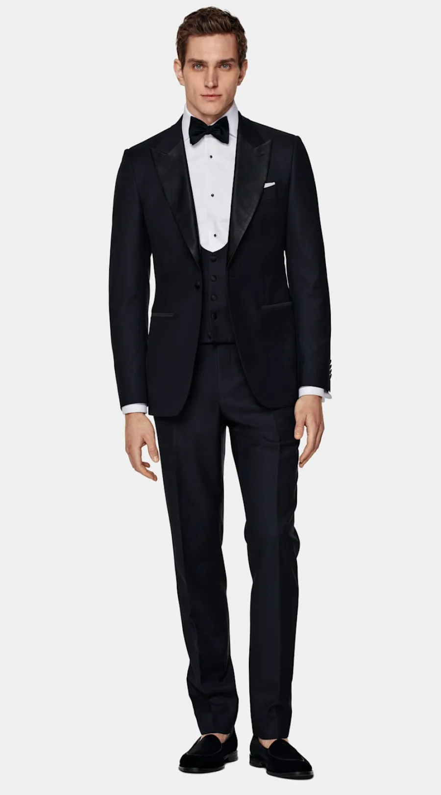 New Lazio Smoking dreiteilig navy Tailored Fit Black Tie | Smokings
