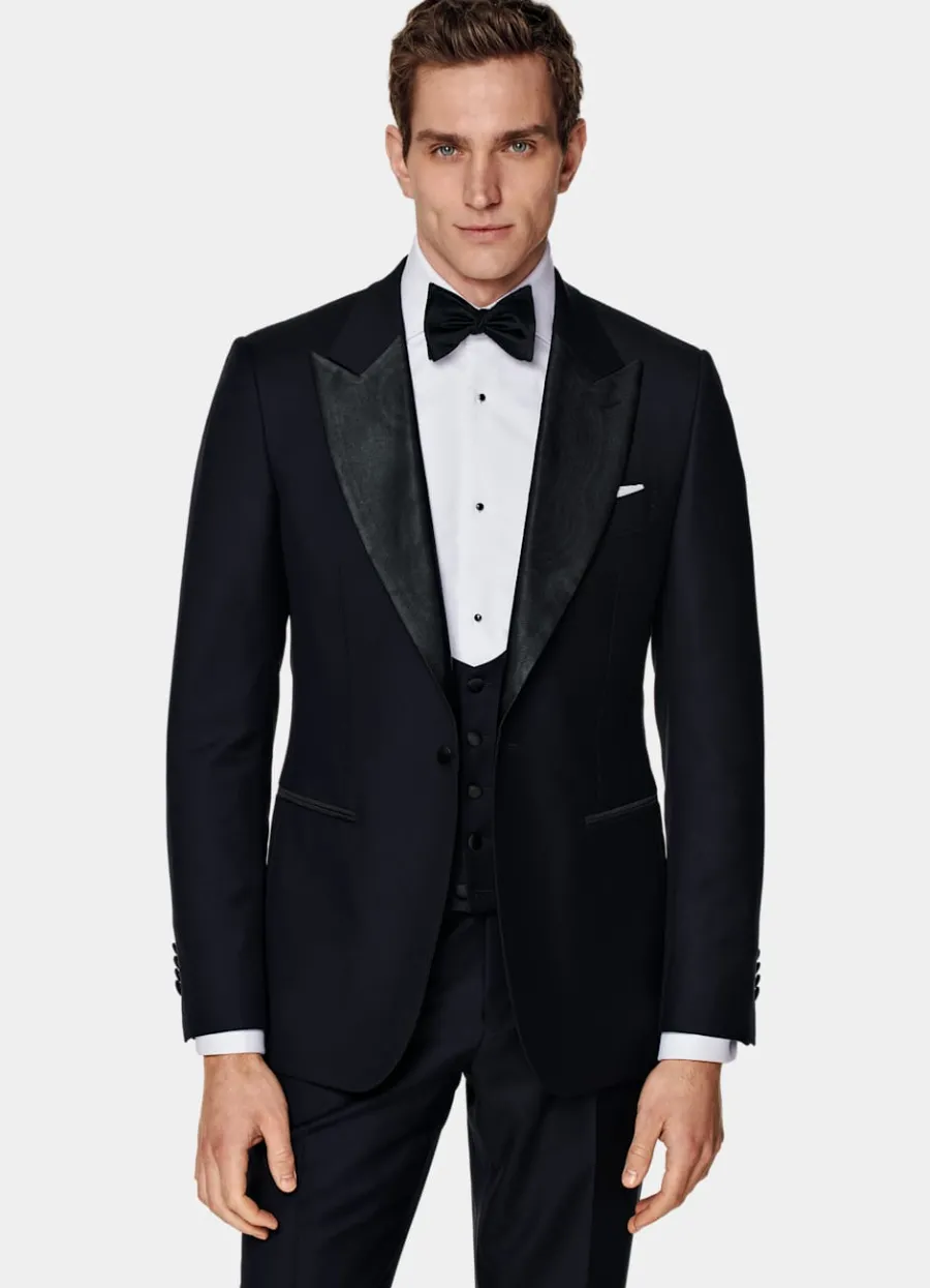 New Lazio Smoking dreiteilig navy Tailored Fit Black Tie | Smokings