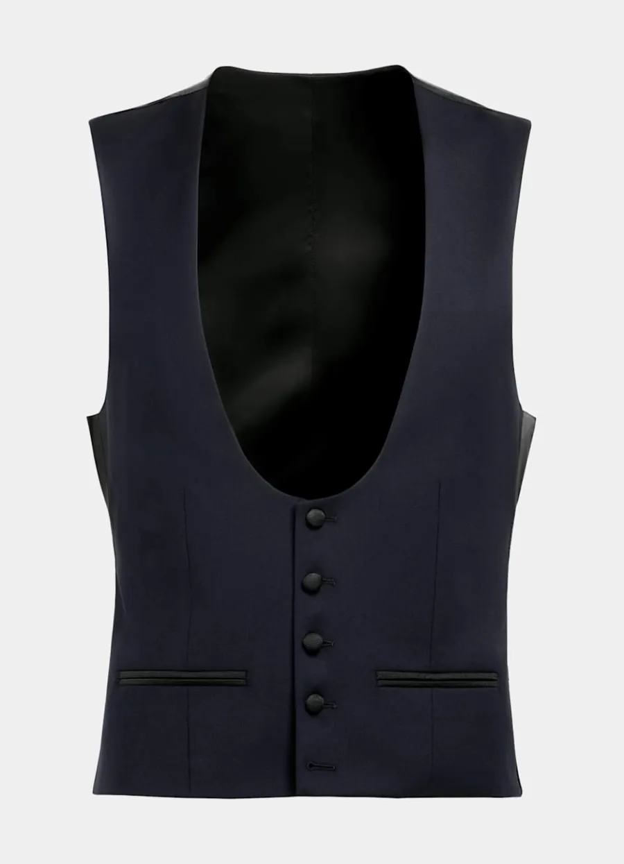 lazio_smoking_dreiteilig_navy_tailored_fit_11.webp Flash Sale Lazio Smoking dreiteilig navy Tailored Fit Black Tie | Smokings