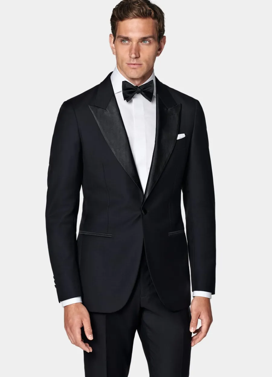 Flash Sale Lazio Smoking navy Tailored Fit Black Tie | Smokings