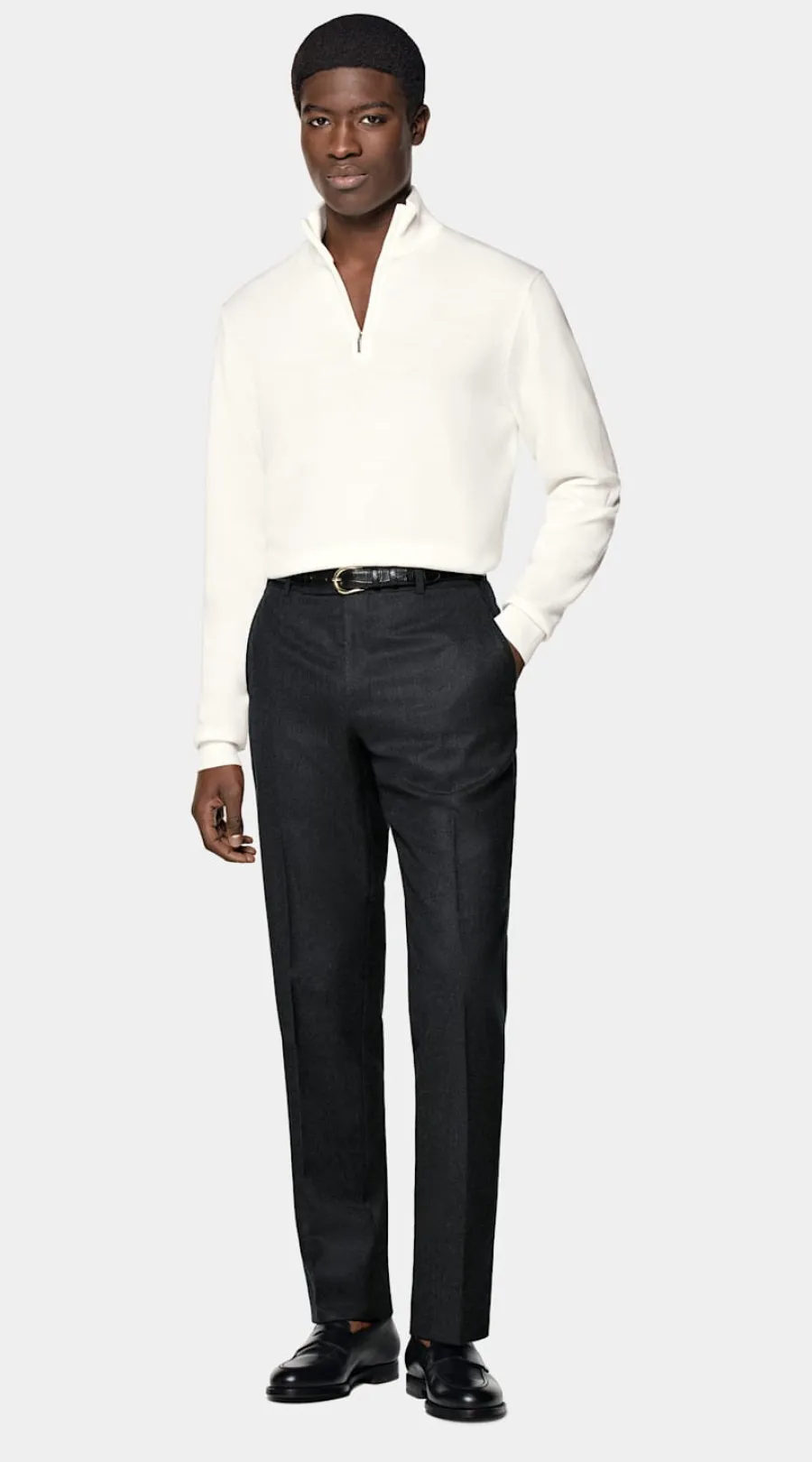 Discount Merino halber Reißverschluss Pullover Mit Reißverschluss