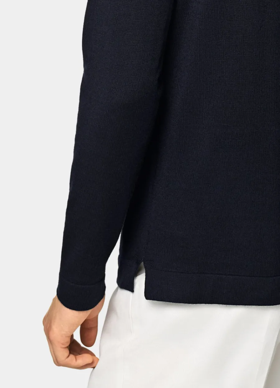 merino_polocardigan_langarm_navy_2.webp New Merino Polo-Cardigan Langarm Strickhemden | Cardigans