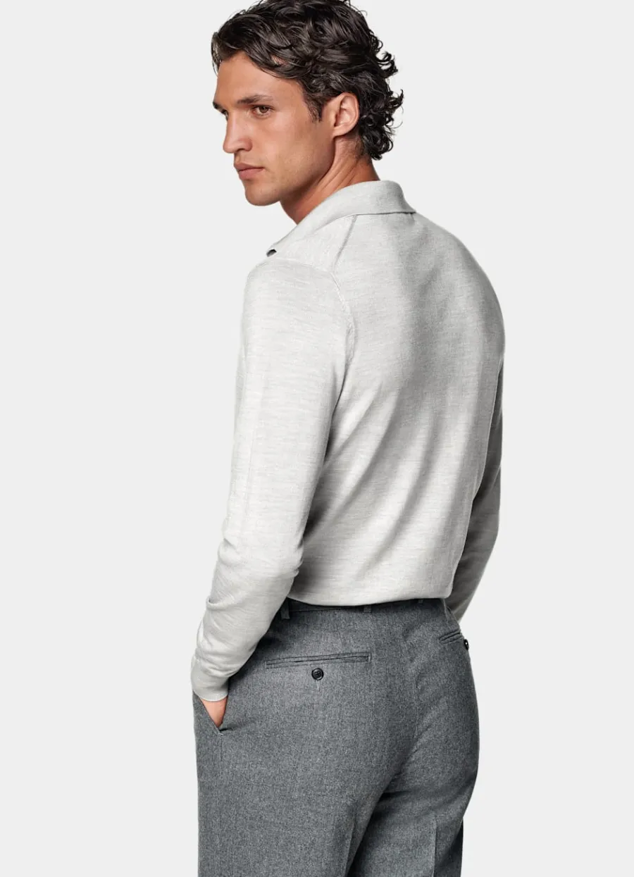 merino_poloshirt_langarm_hellgrau_4.webp Hot Merino Poloshirt Langarm hellgrau Poloshirts | Poloshirts
