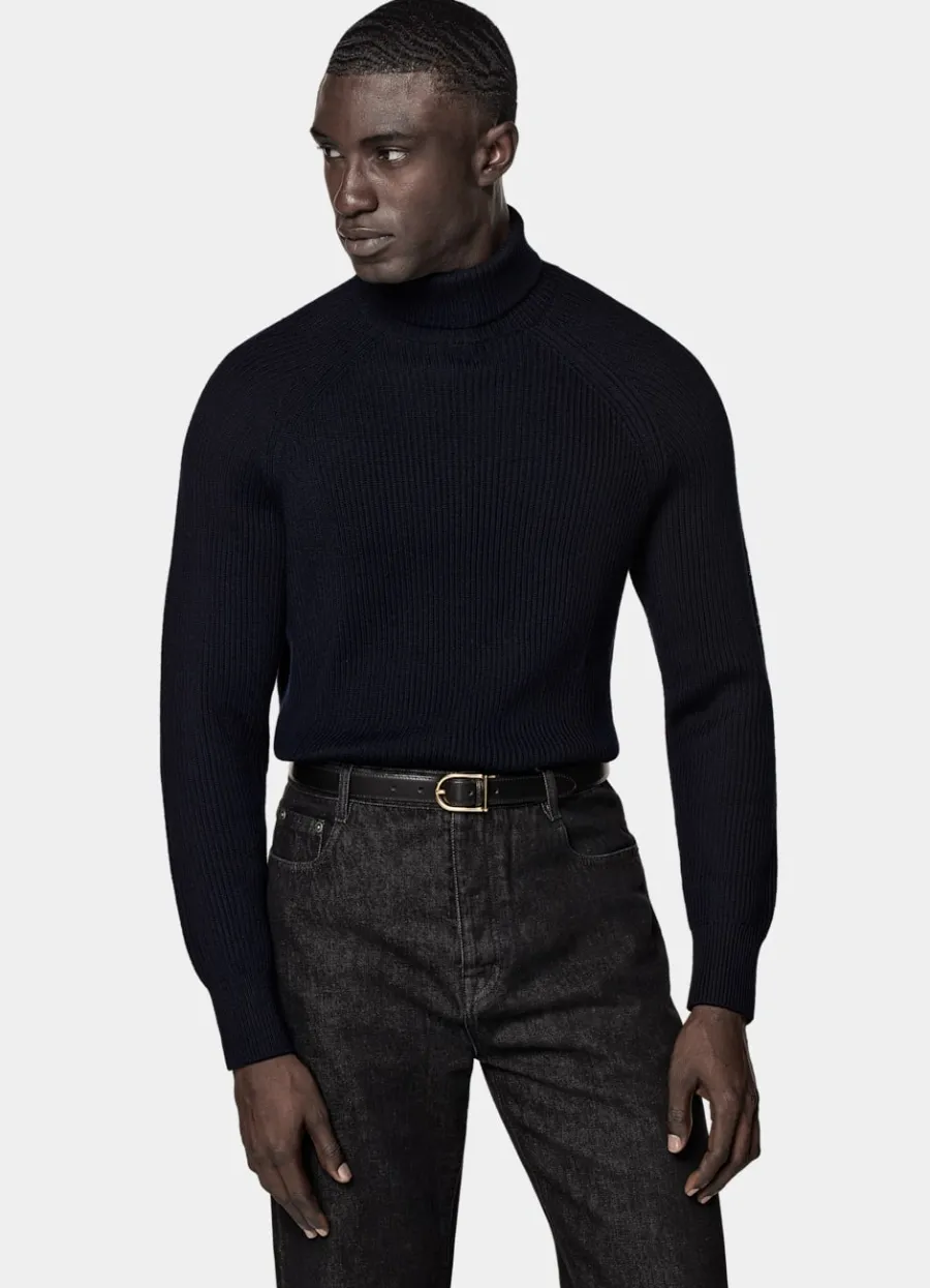 Flash Sale Merino Rollkragenpullover Rippstrick Rollkragenpullover