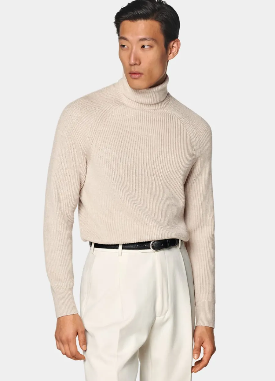 Discount Merino Rollkragenpullover Rippstrick Rollkragenpullover