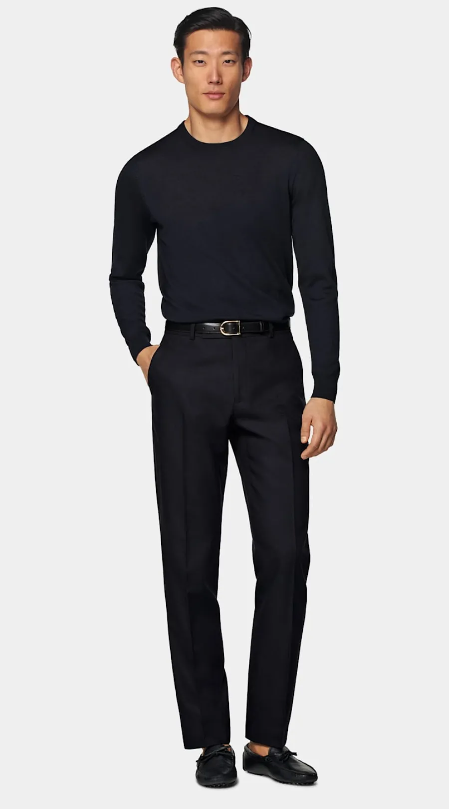 Discount Merino Rundhalspullover Pullover Mit Rundhalskragen & V-Ausschnitt