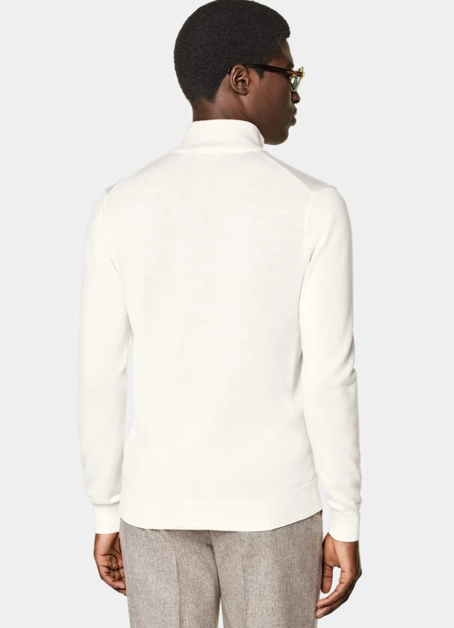merino_zipcardigan_offwhite_4.webp Store Merino Zip-Cardigan Pullover Mit Reißverschluss