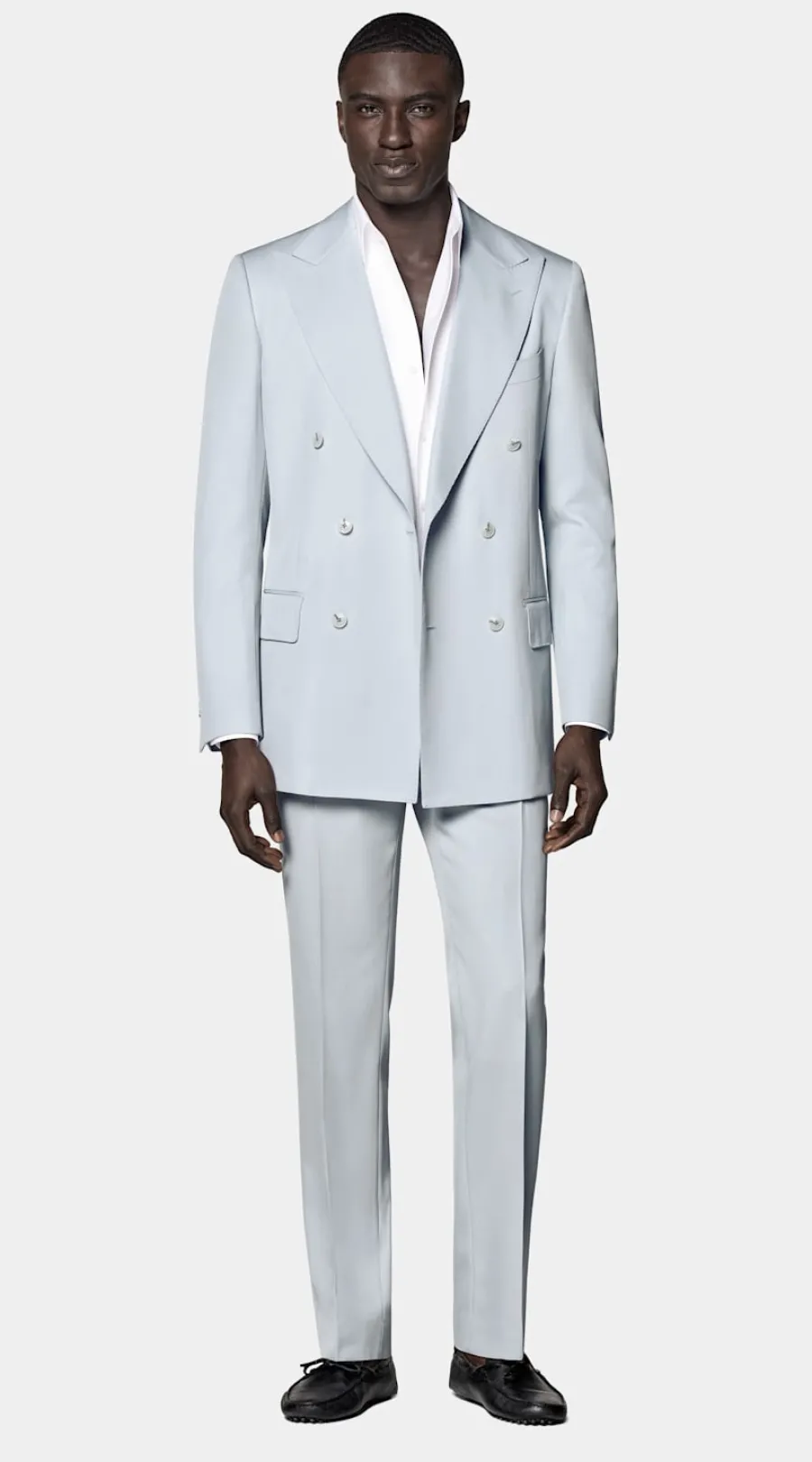 Cheap Milano Anzug hellblau Tailored Fit Moderne Anzüge