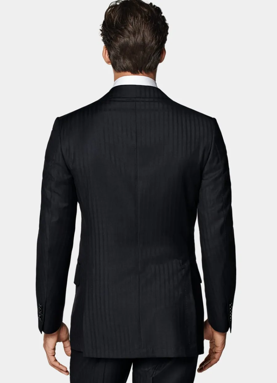 milano_anzug_navy_gestreift_tailored_fit_4.webp Discount Milano Anzug navy gestreift Tailored Fit Klassische Anzüge