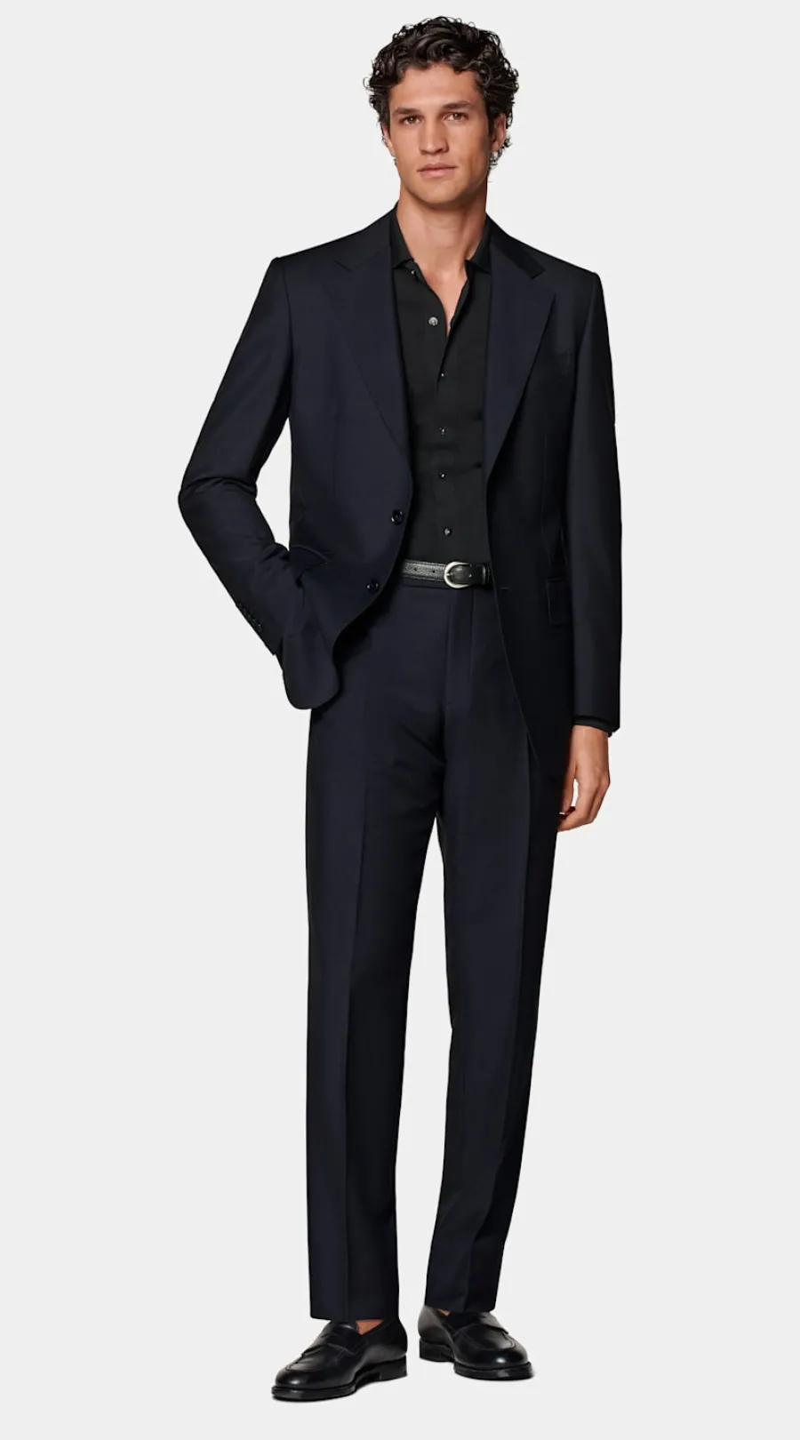 Best Sale Milano Anzug navy Tailored Fit Cocktail-Hochzeit | Hochzeitsanzüge
