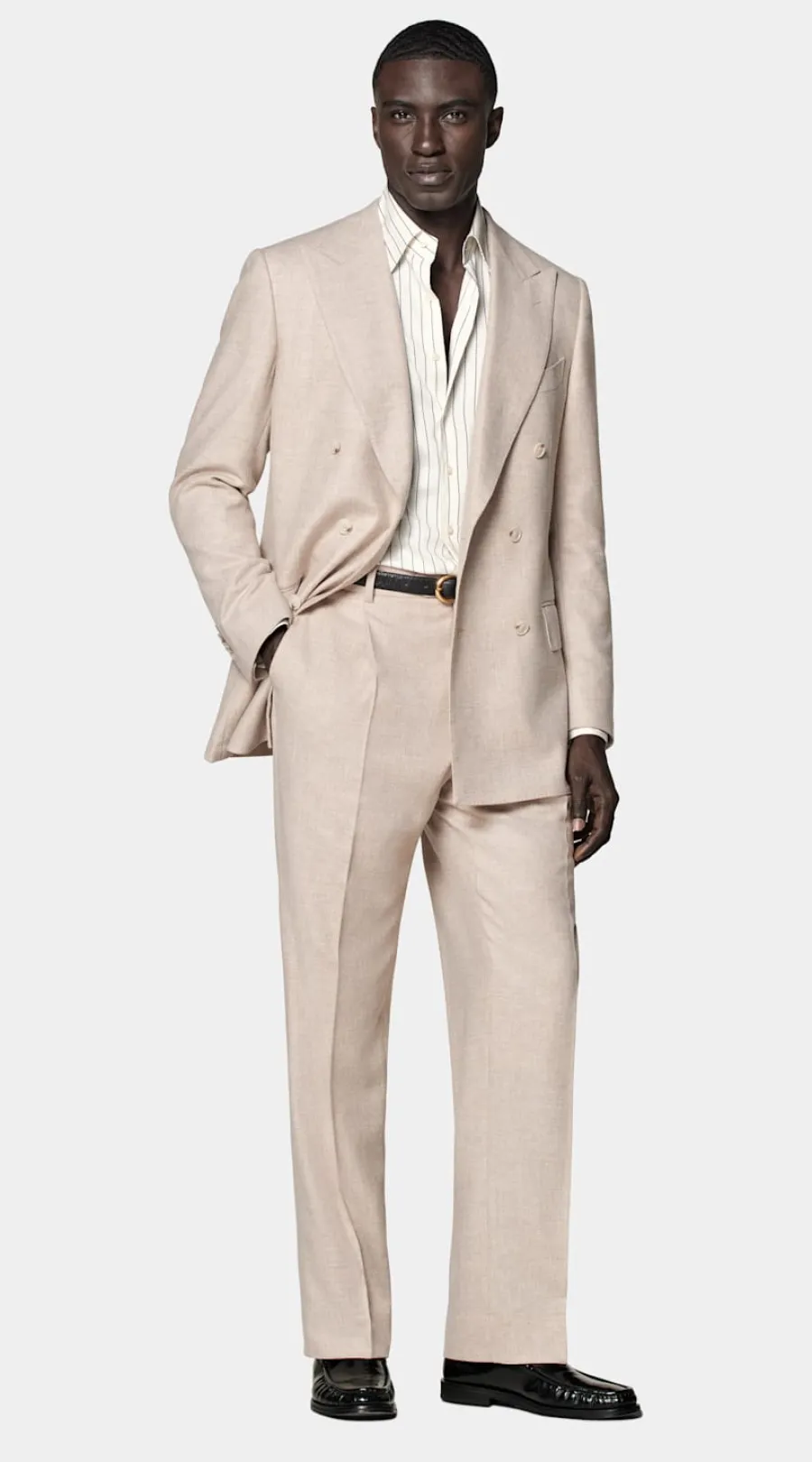 Cheap Milano Anzug sand Tailored Fit Winterhochzeit | Cocktail-Hochzeit