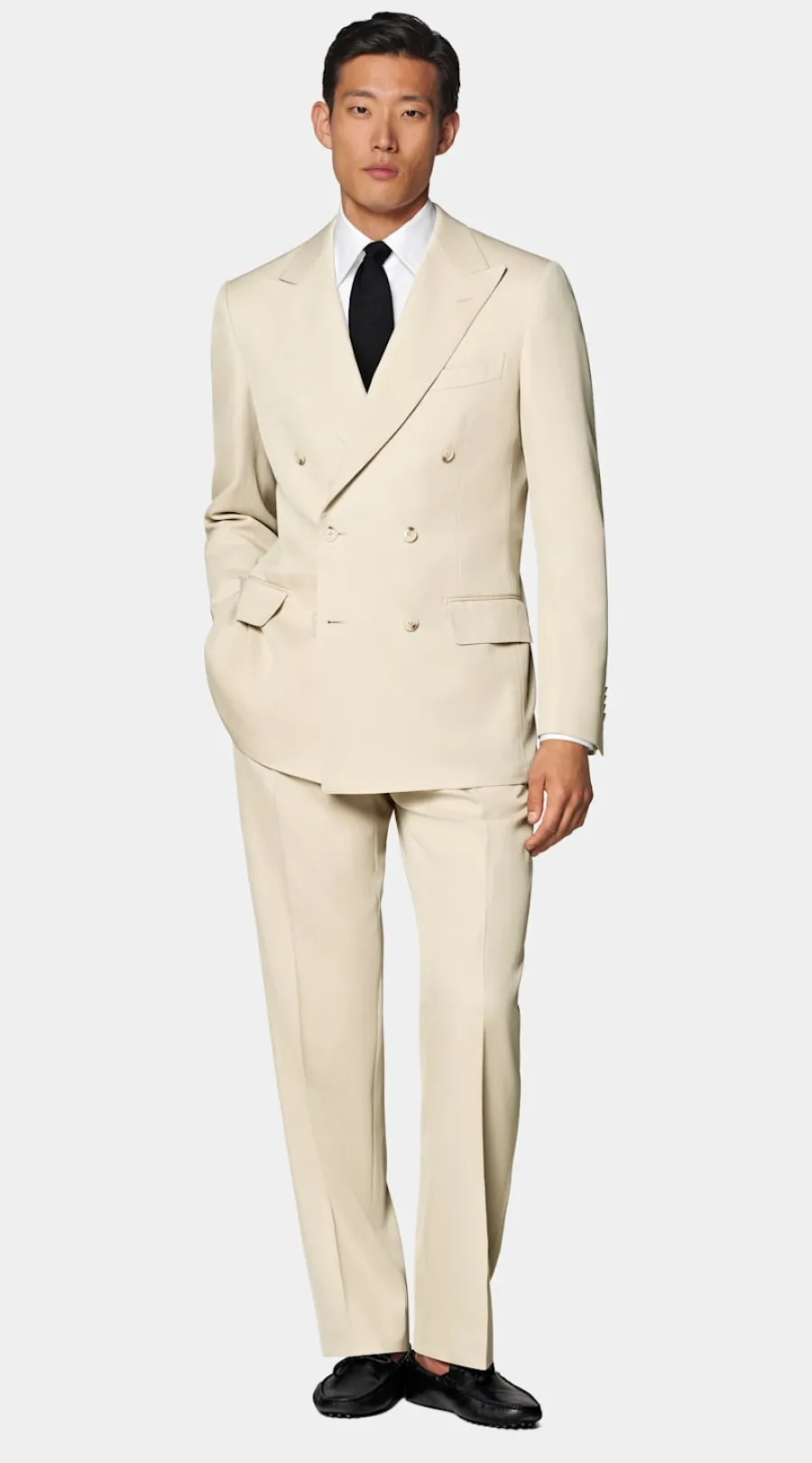 Fashion Milano Anzug sand Tailored Fit Formelle Hochzeit | Hochzeitsanzüge