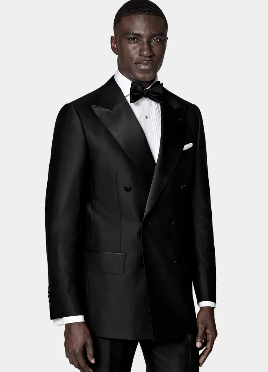 Best Milano Smoking schwarz Tailored Fit Black Tie | Hochzeitsanzüge
