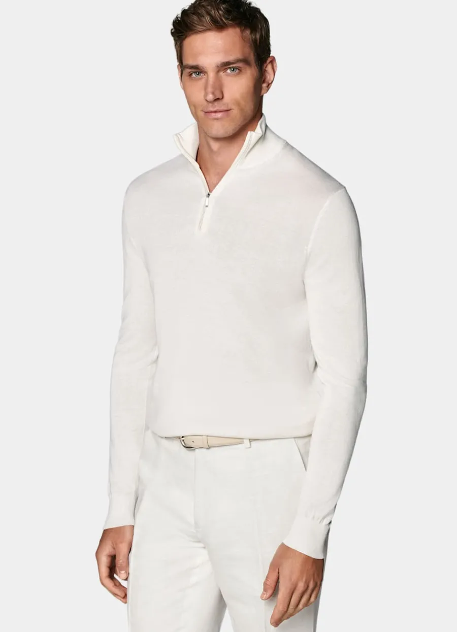 Shop halber Reißverschluss Pullover Mit Reißverschluss