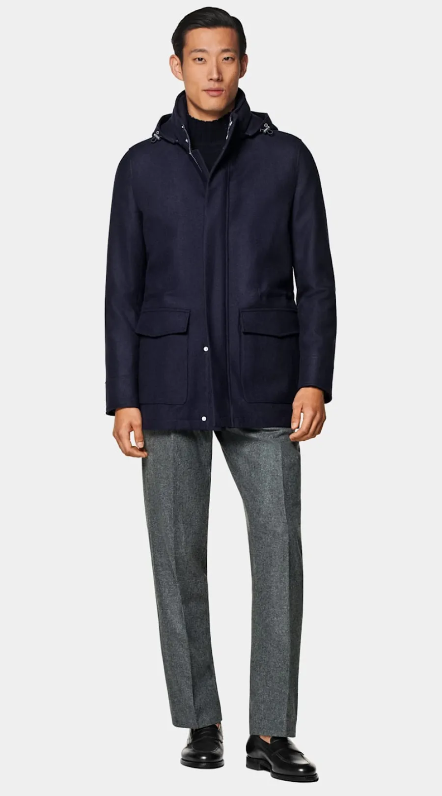 Sale Parka navy gepolstert Freizeitjacken