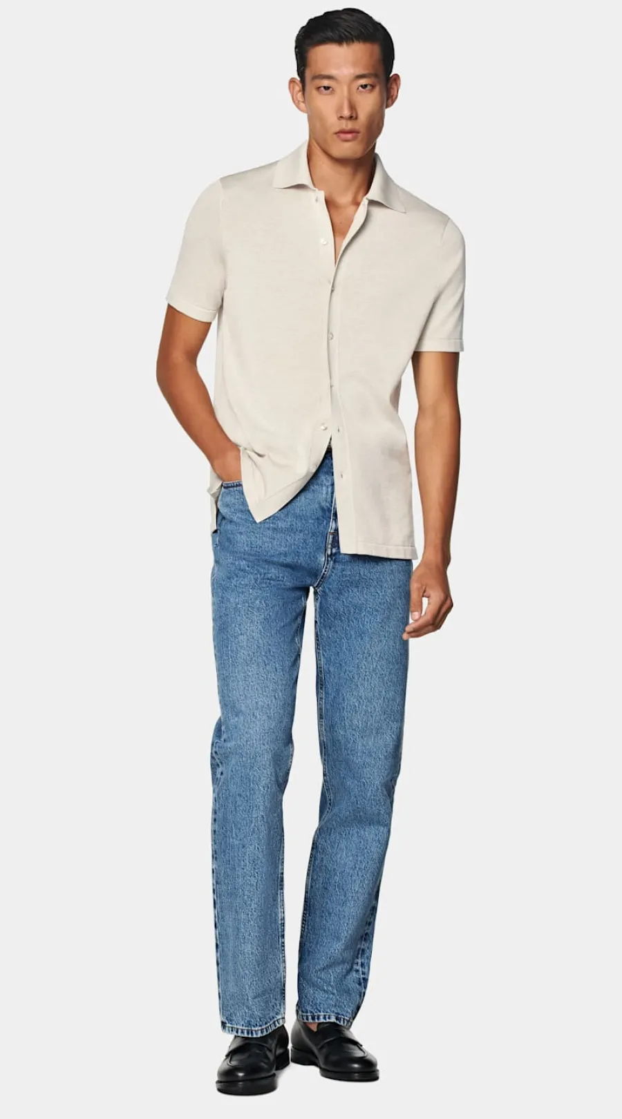 Fashion Polo-Cardigan Strickhemden | Cardigans