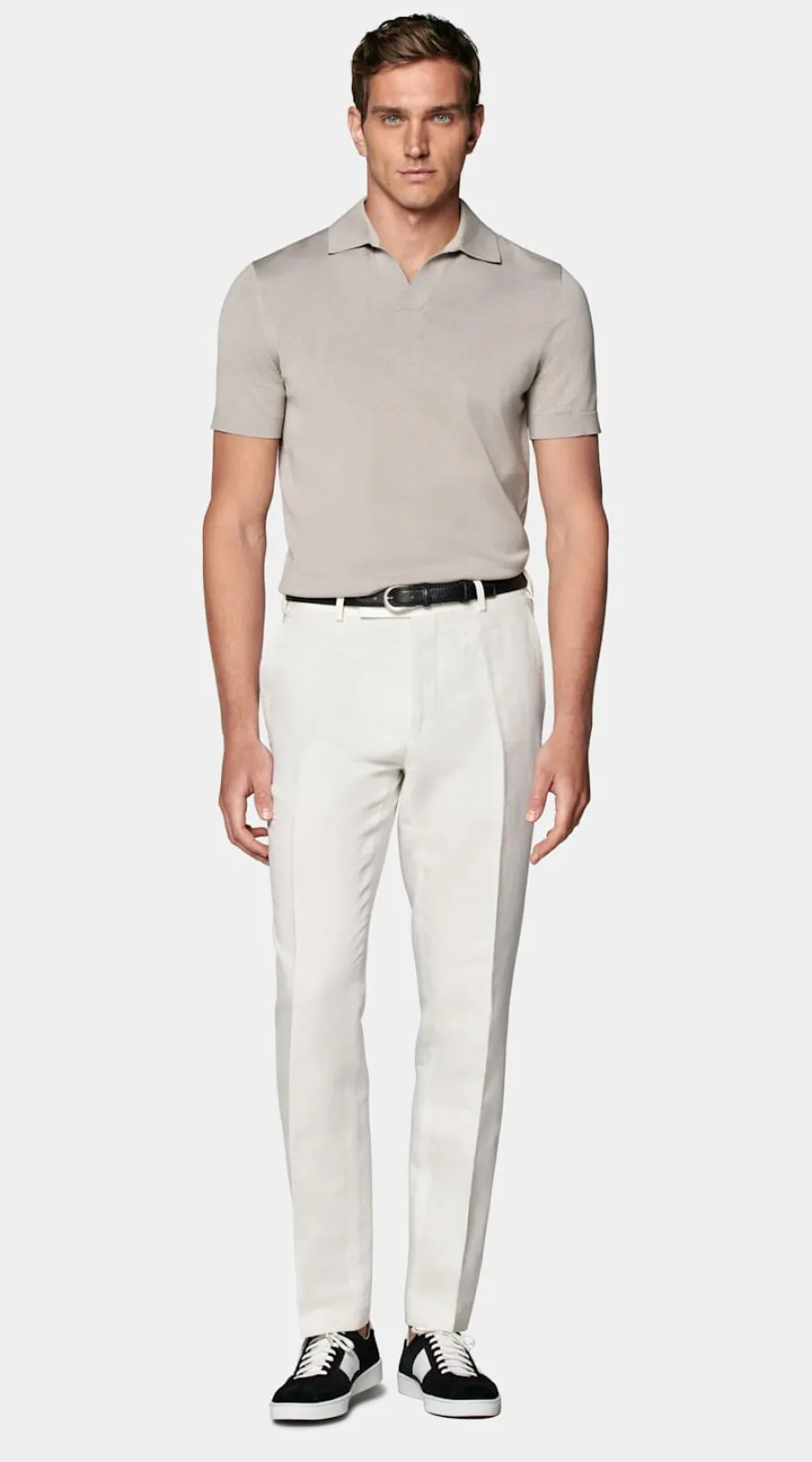 Outlet Poloshirt helltaupe knopffrei Poloshirts | Poloshirts