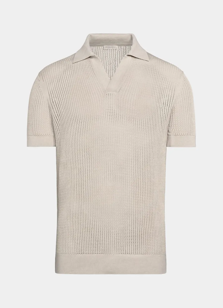poloshirt_sand_knopffrei_crochet_6.webp Online Poloshirt knopffrei Crochet Poloshirts | Poloshirts