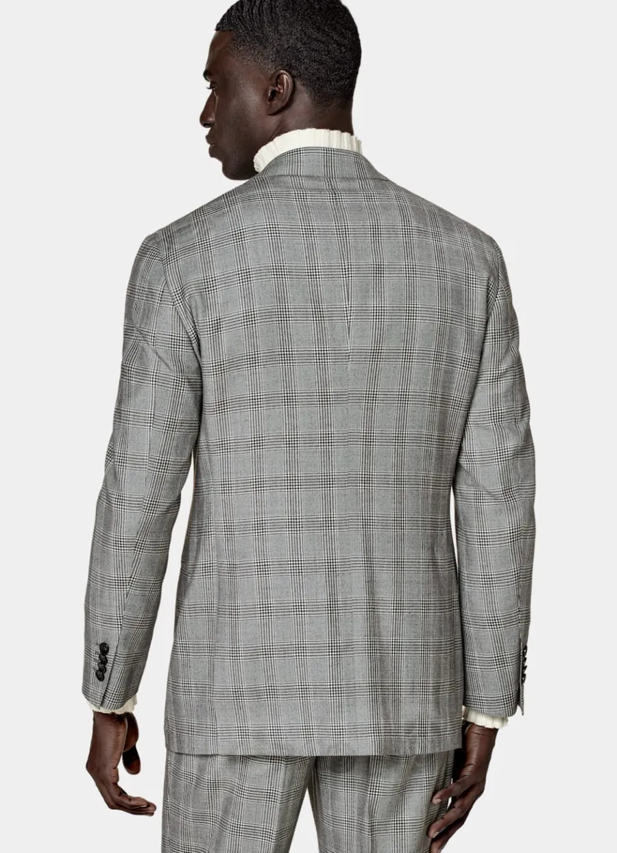 roma_anzug_mittelgrau_kariert_relaxed_fit_4.webp Online Roma Anzug mittelgrau kariert Relaxed Fit Moderne Anzüge