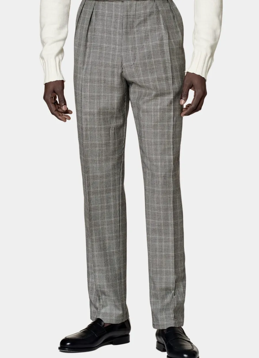 roma_anzug_mittelgrau_kariert_relaxed_fit_5.webp Online Roma Anzug mittelgrau kariert Relaxed Fit Moderne Anzüge