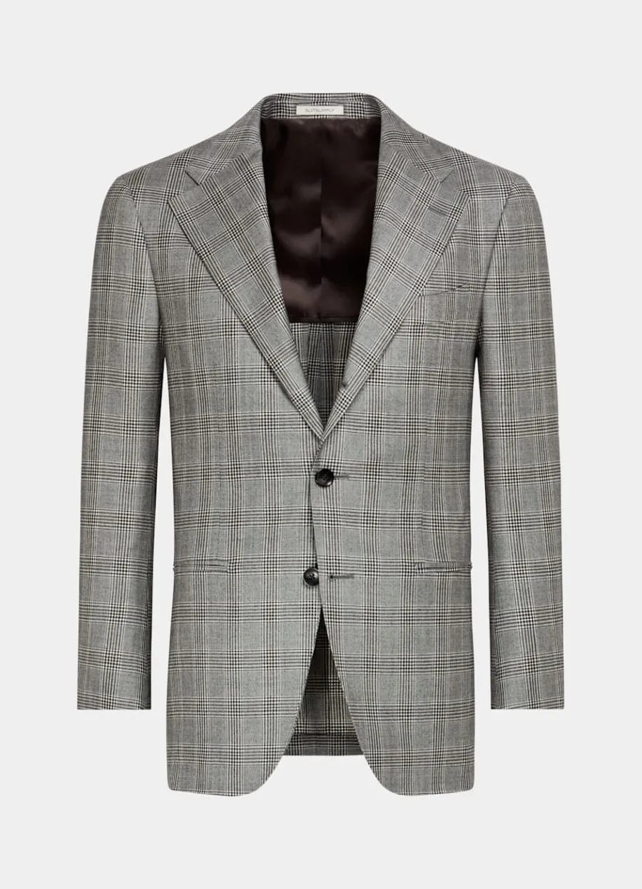 roma_anzug_mittelgrau_kariert_relaxed_fit_9.webp Online Roma Anzug mittelgrau kariert Relaxed Fit Moderne Anzüge