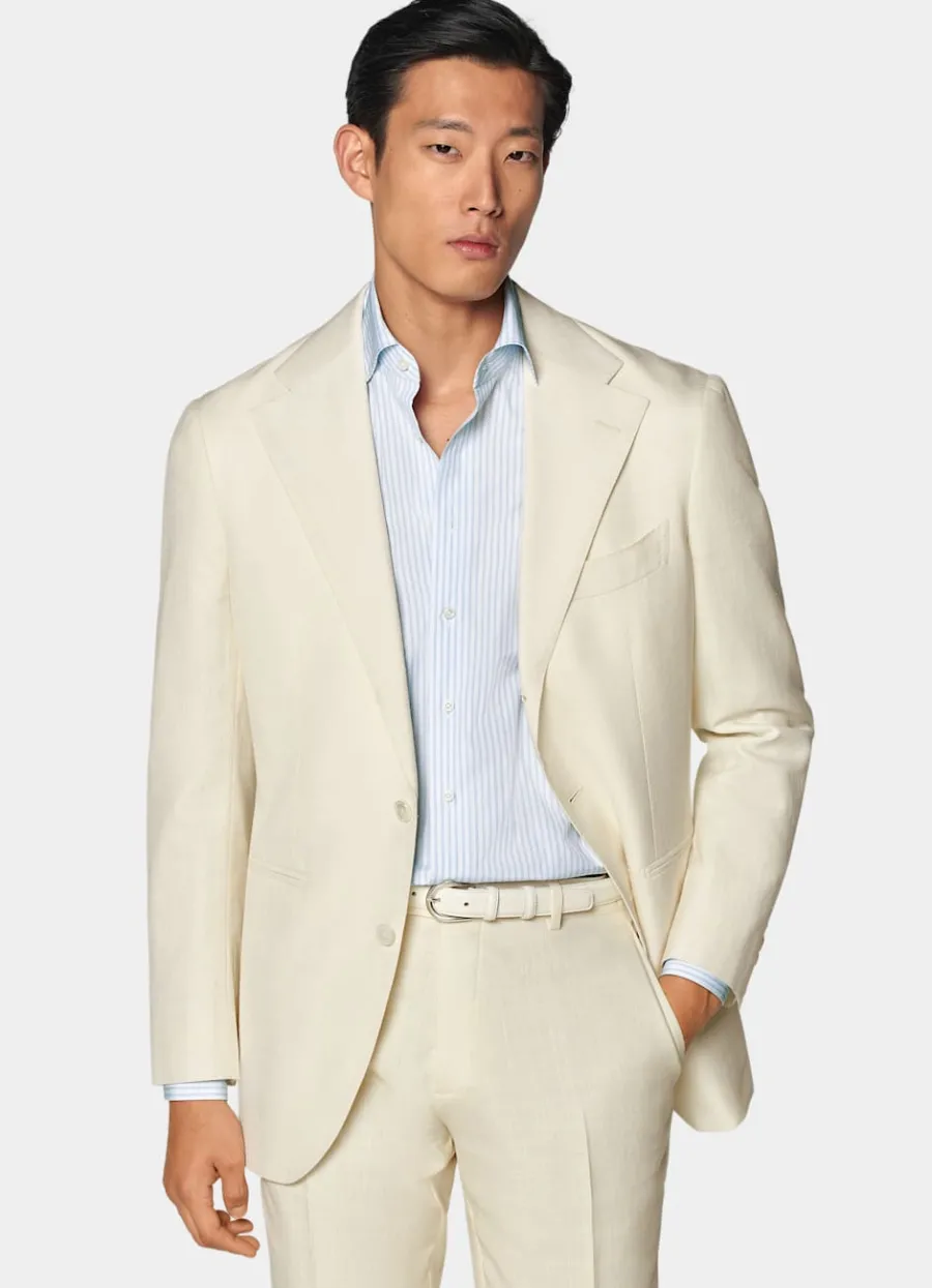 Hot Roma Anzug off-white Relaxed Fit Cocktail-Hochzeit