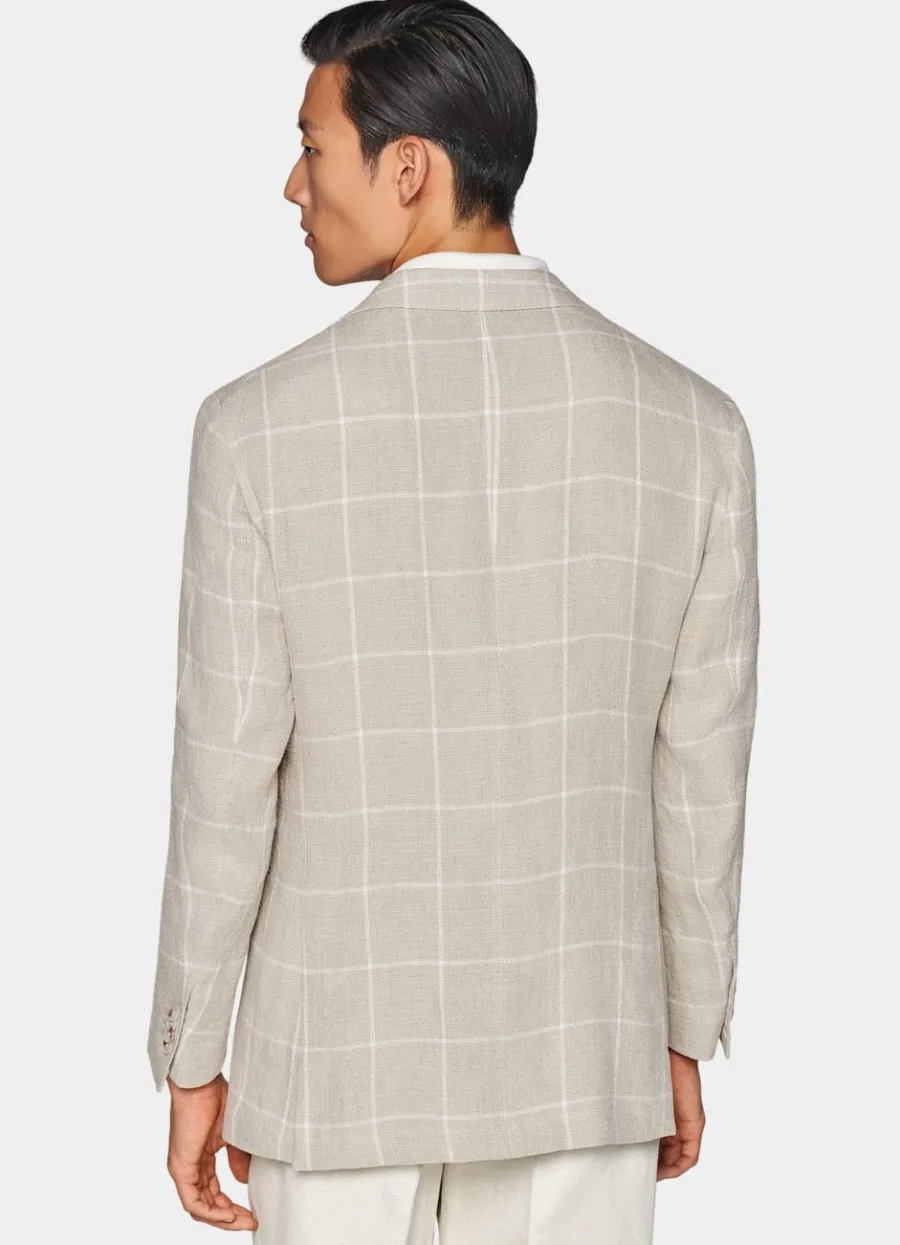roma_sakko_helltaupe_kariert_relaxed_fit_4-1.webp Store Roma Sakko helltaupe kariert Relaxed Fit Casual Chic Hochzeit