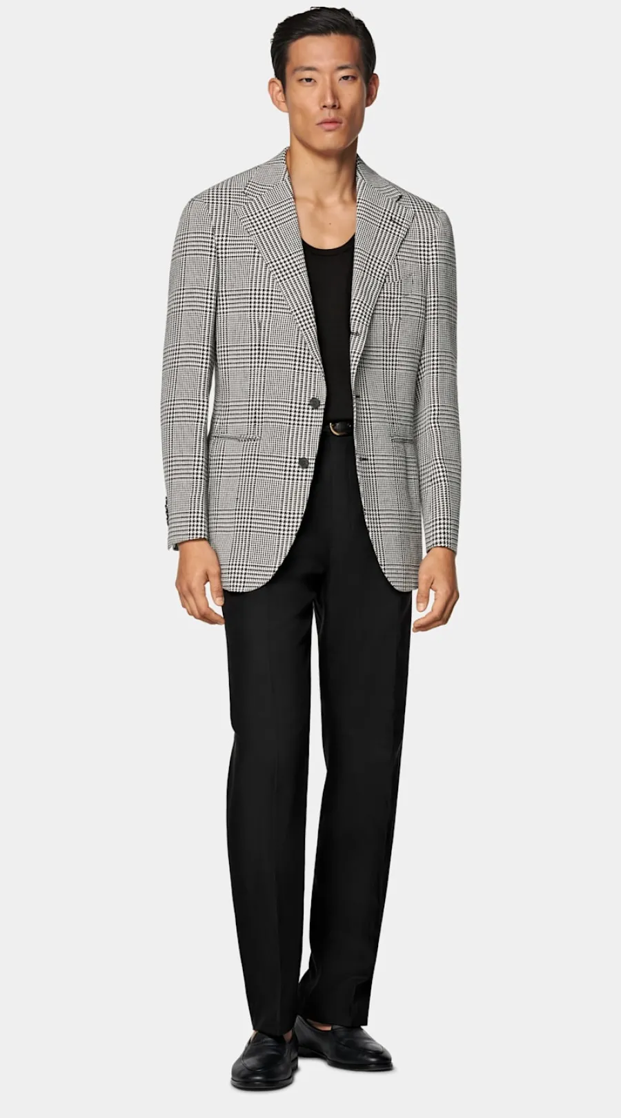 Flash Sale Roma Sakko schwarz kariert Relaxed Fit Sakkos