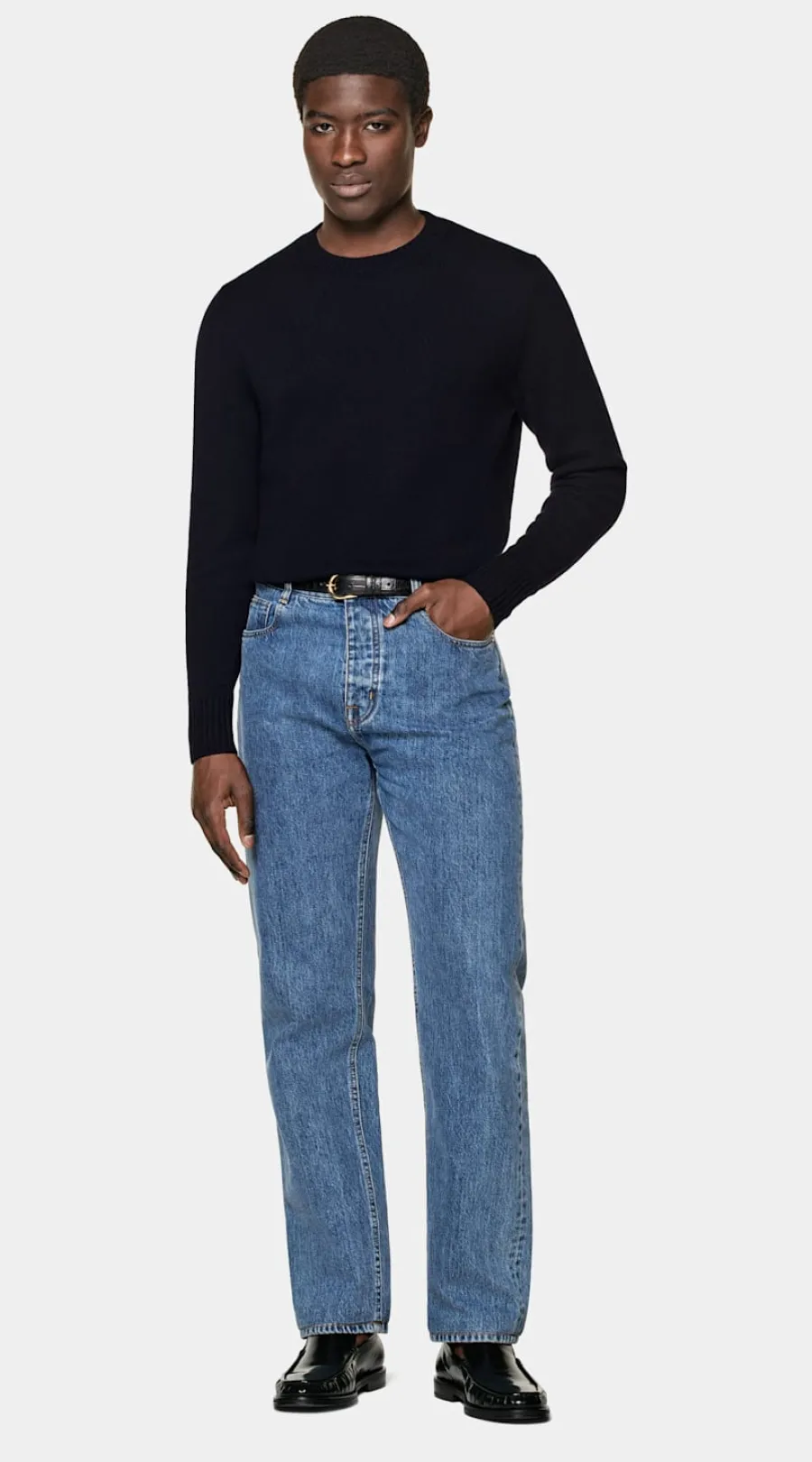 Cheap Rundhalspullover Pullover Mit Rundhalskragen & V-Ausschnitt