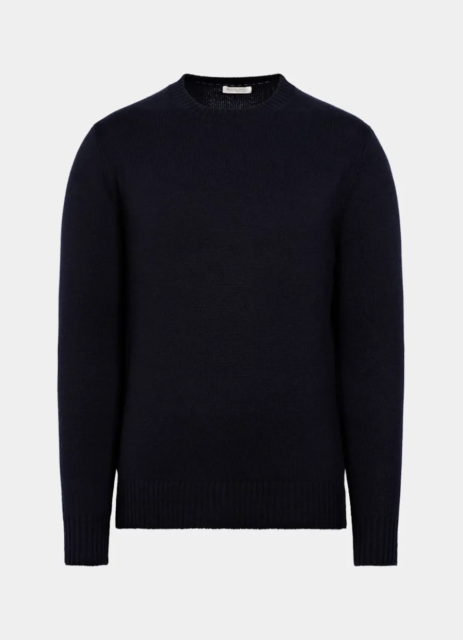 rundhalspullover_navy_6.webp Cheap Rundhalspullover Pullover Mit Rundhalskragen & V-Ausschnitt
