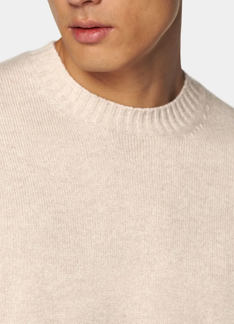 rundhalspullover_sand_2.webp Cheap Rundhalspullover Pullover Mit Rundhalskragen & V-Ausschnitt