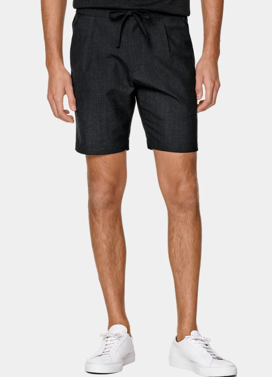 Best Sale Shorts dunkelgrau Slim Leg Hosen