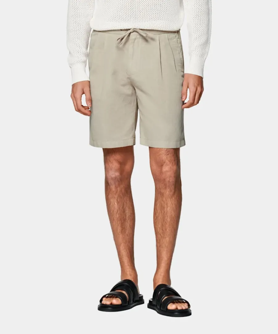 Fashion Shorts sand Straight Leg Hosen