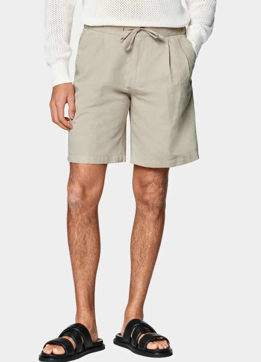 Fashion Shorts sand Straight Leg Hosen