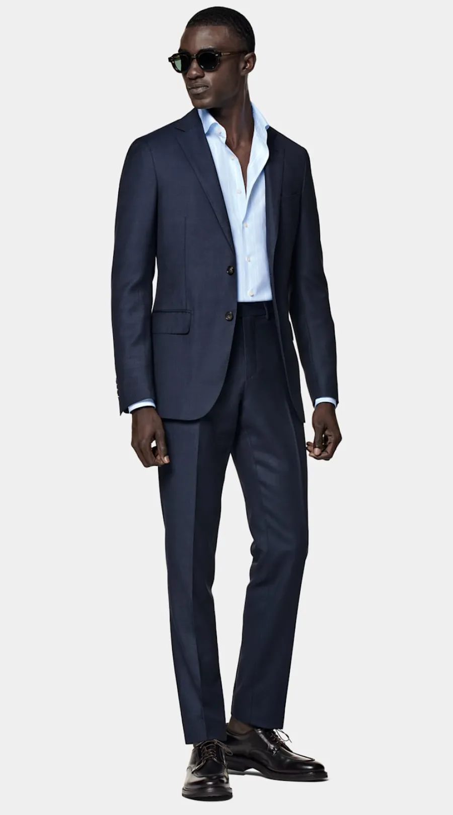 Cheap Sienna Anzugsakko navy Birdseye-Muster Tailored Fit Anzugsakkos