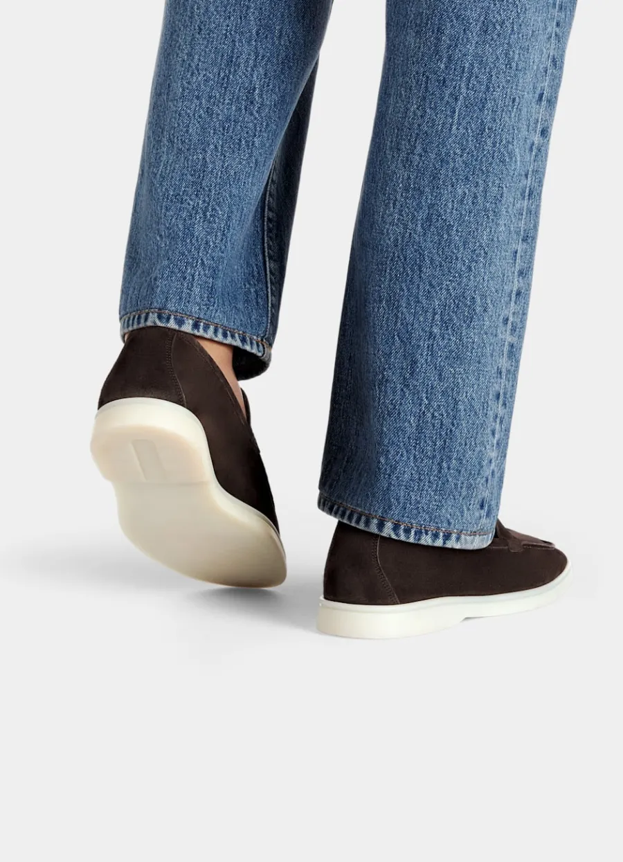 Clearance Slipper dunkelbraun Loafers & Slipper