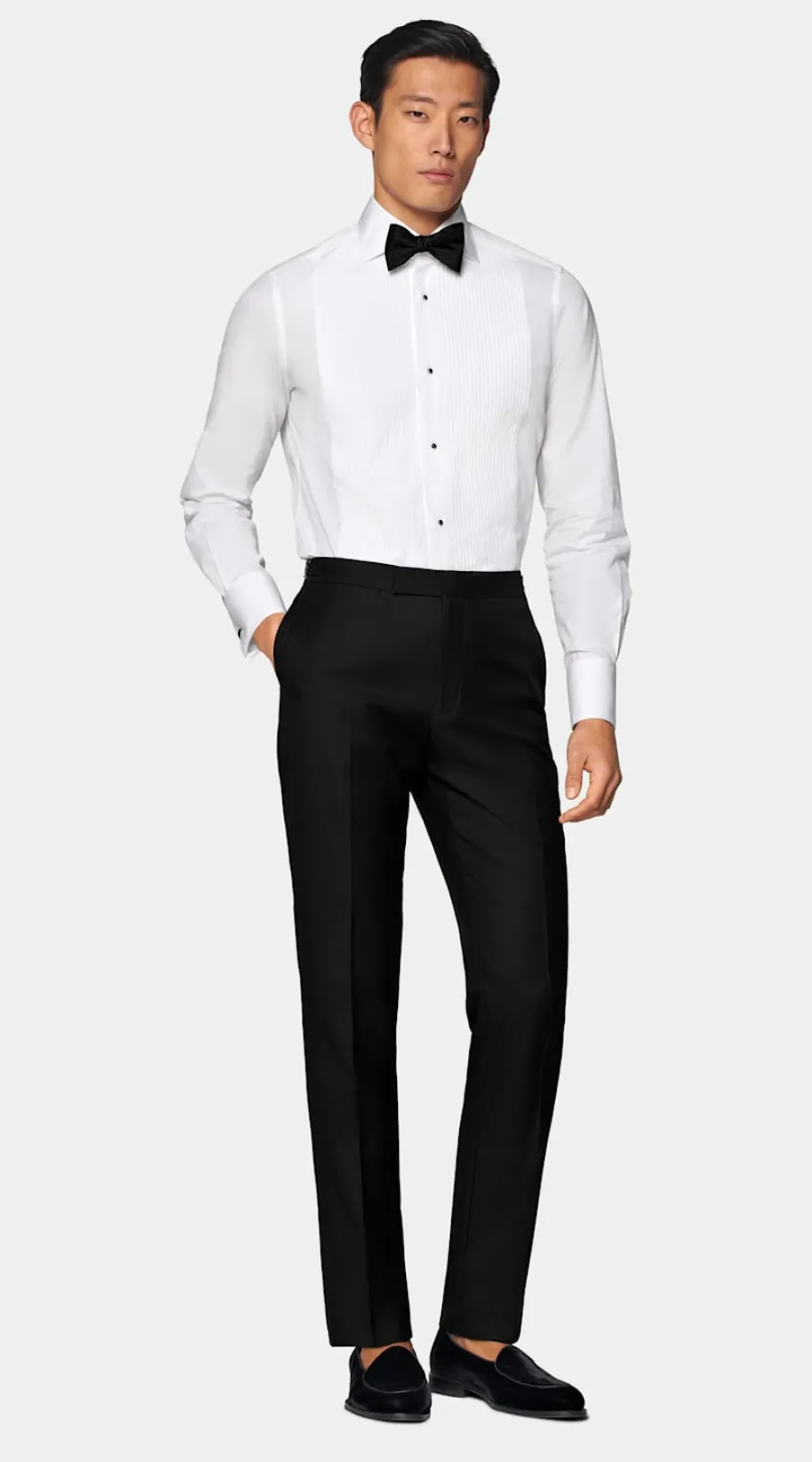 Discount Smokinghemd weiss Plisseé Slim Fit Smokinghemden | Smokinghemden