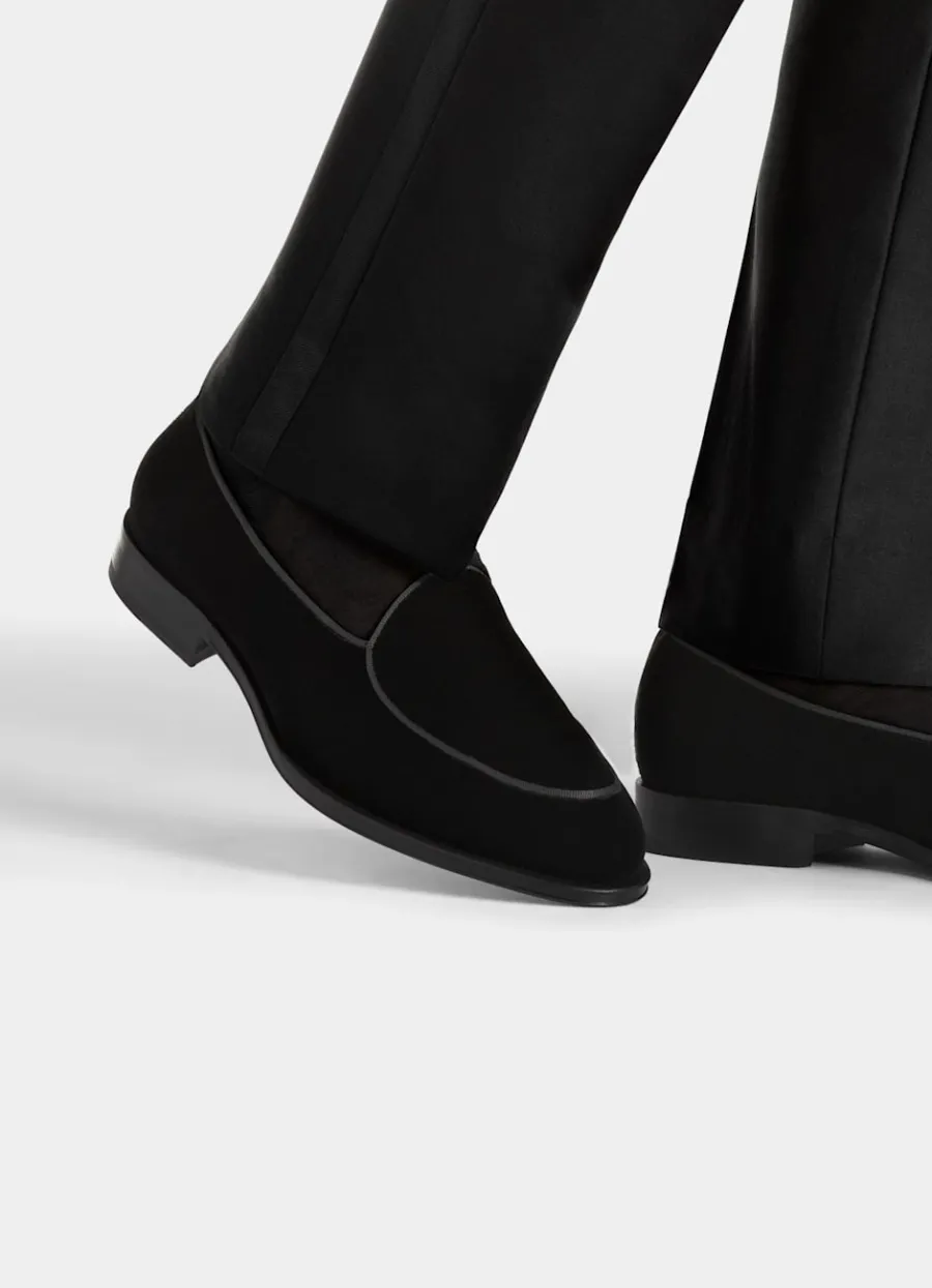 New Smoking-Slipper schwarz Smokingschuhe | Smokingschuhe