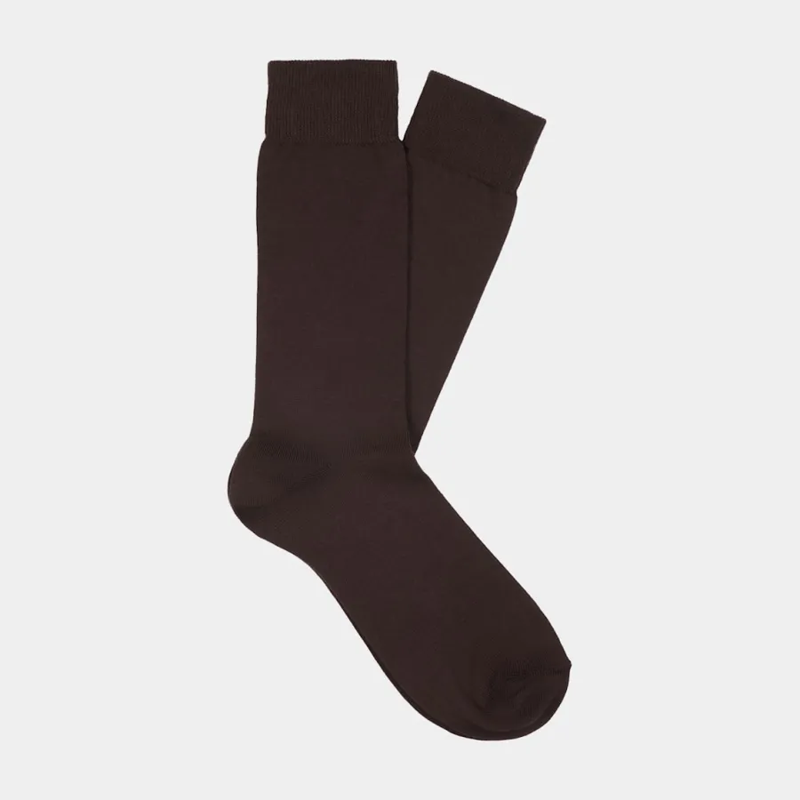 Outlet Socken braun, regular Socken