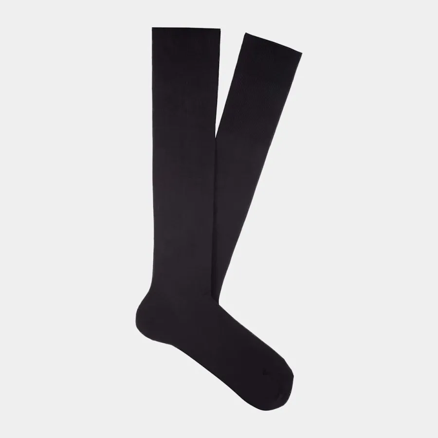 Fashion Socken schwarz kniehoch Socken
