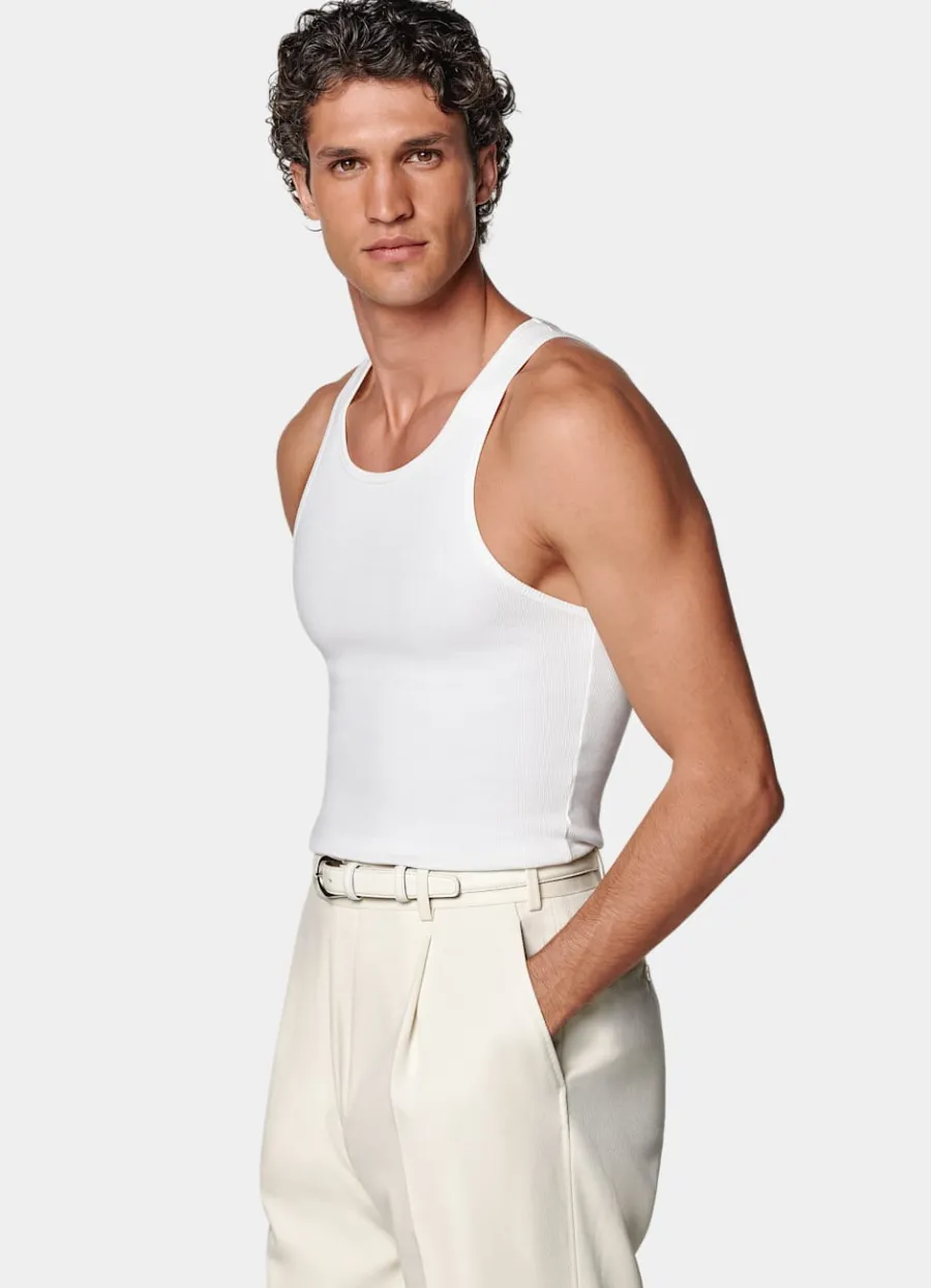 Outlet Tank Top weiß T-Shirts
