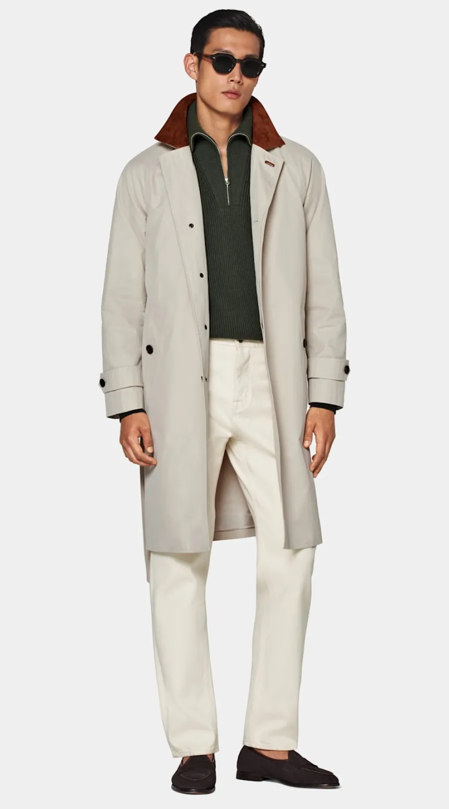 Store Trenchcoat sand Gürtel Mäntel