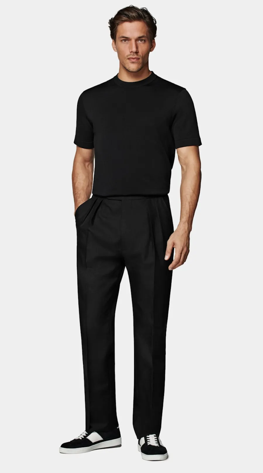 Best T-Shirt Rundhals Kurzarm schwarz T-Shirts