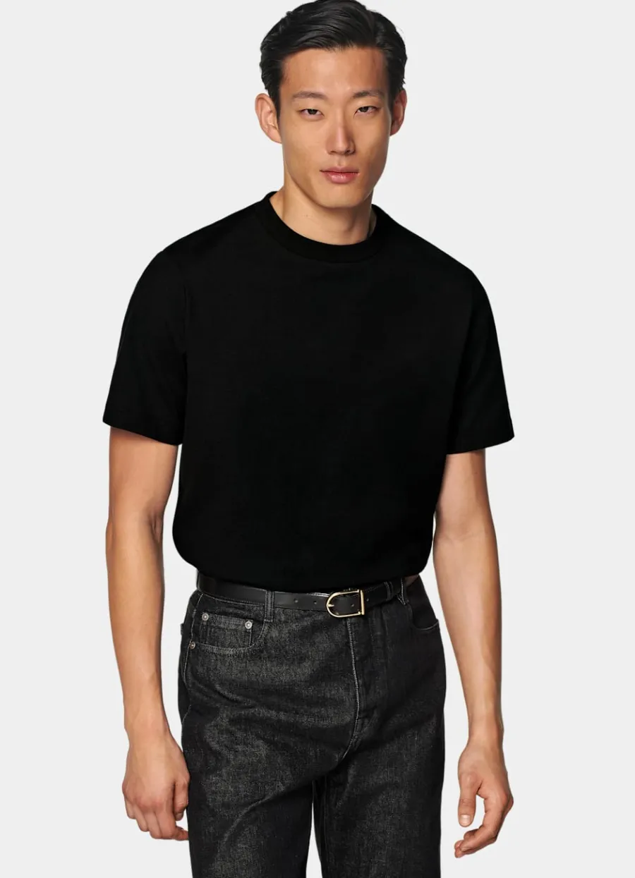 Flash Sale T-Shirt Rundhals schwarz T-Shirts
