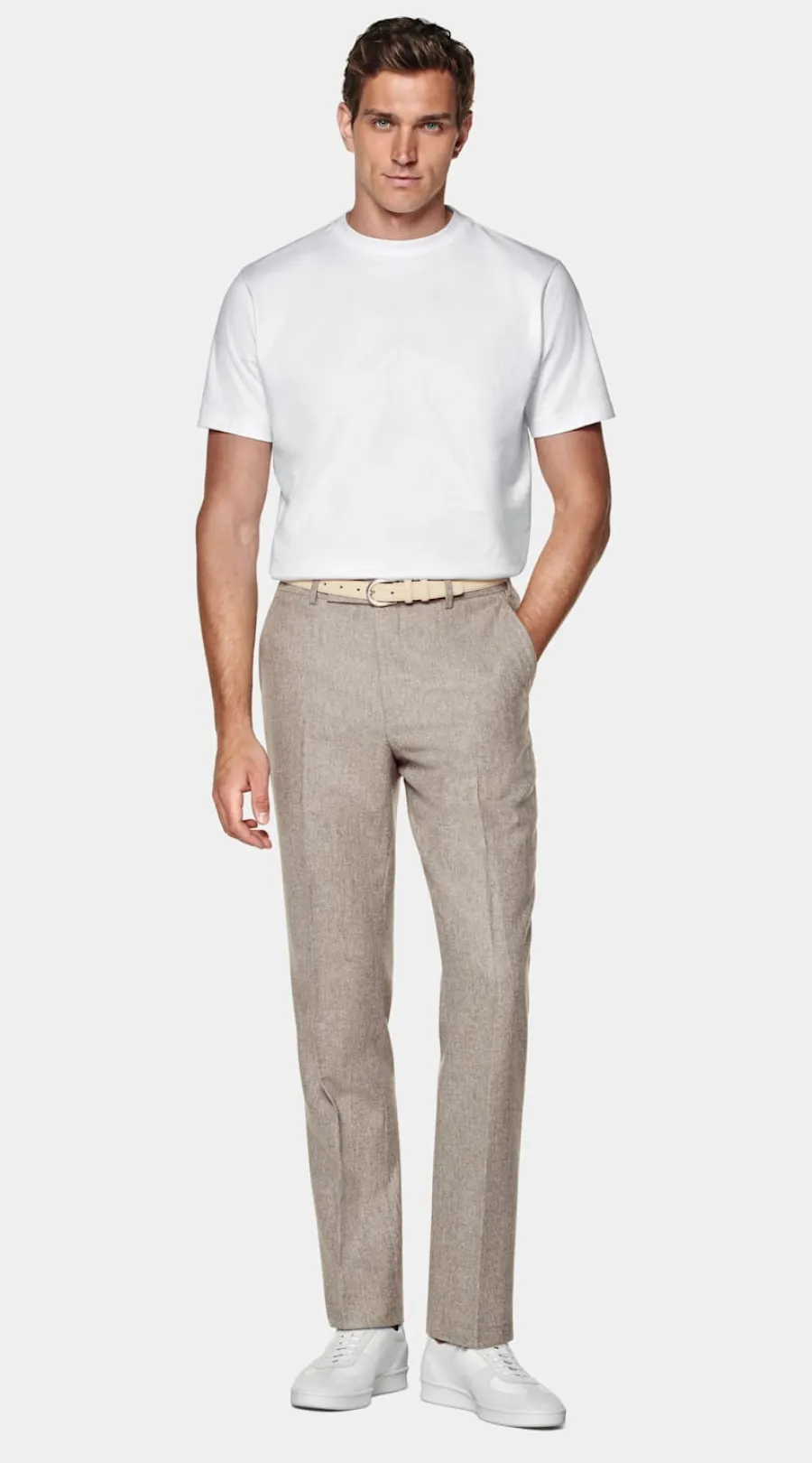Outlet T-Shirt Rundhals weiss T-Shirts