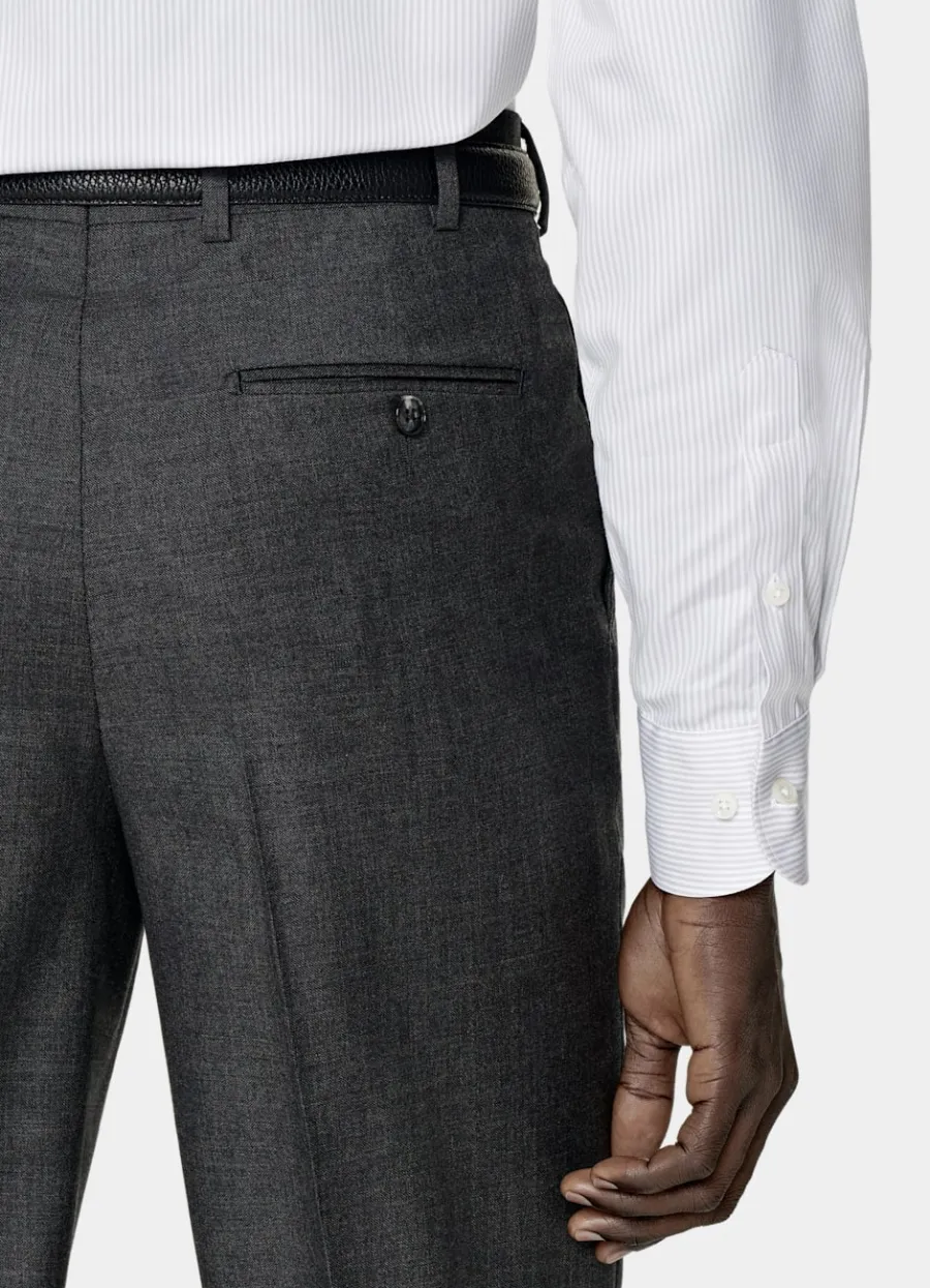 twill_hemd_hellgrau_gestreift_slim_fit_2.webp Hot Twill Hemd hellgrau gestreift Slim Fit Traveller Hemden | Klassische & Businesshemden